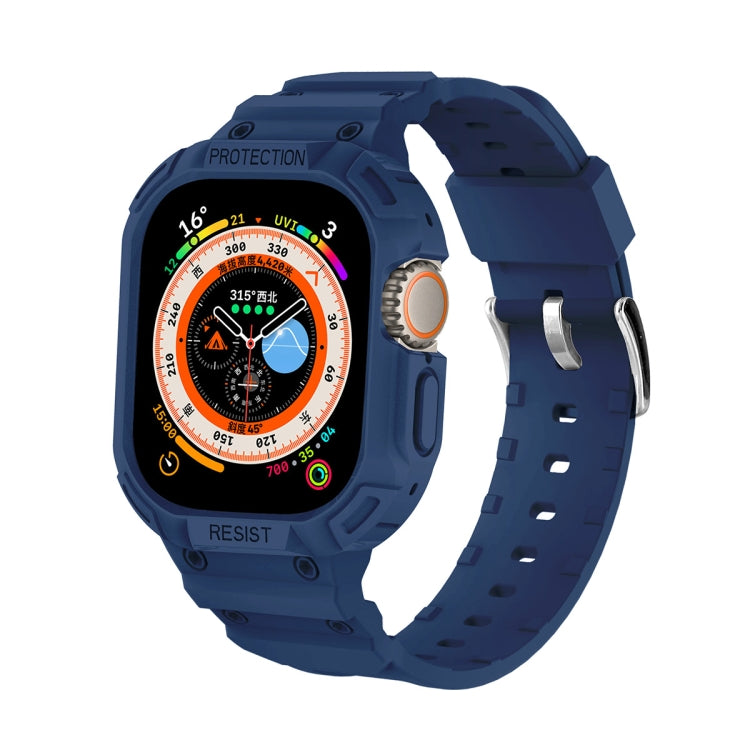 Per Apple Watch Ultra 49mm JUNSUNMAY Custodia in TPU integrata Cinturino elastico regolabile