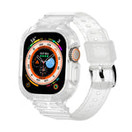 Per Apple Watch Ultra 49mm JUNSUNMAY Custodia in TPU integrata Cinturino elastico regolabile