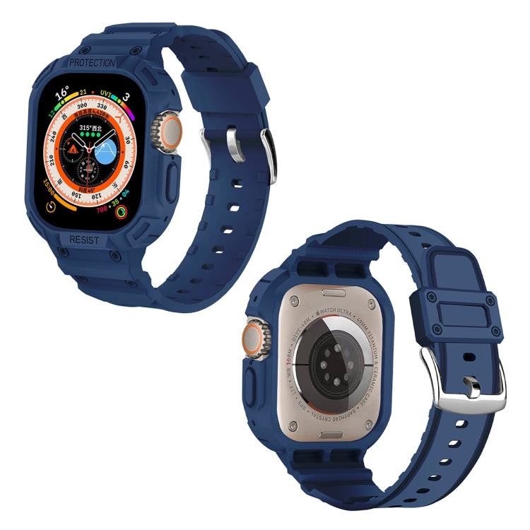 Per Apple Watch Ultra 49mm JUNSUNMAY Custodia in TPU integrata Cinturino elastico regolabile