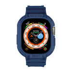 Per Apple Watch Ultra 49mm JUNSUNMAY Custodia in TPU integrata Cinturino elastico regolabile