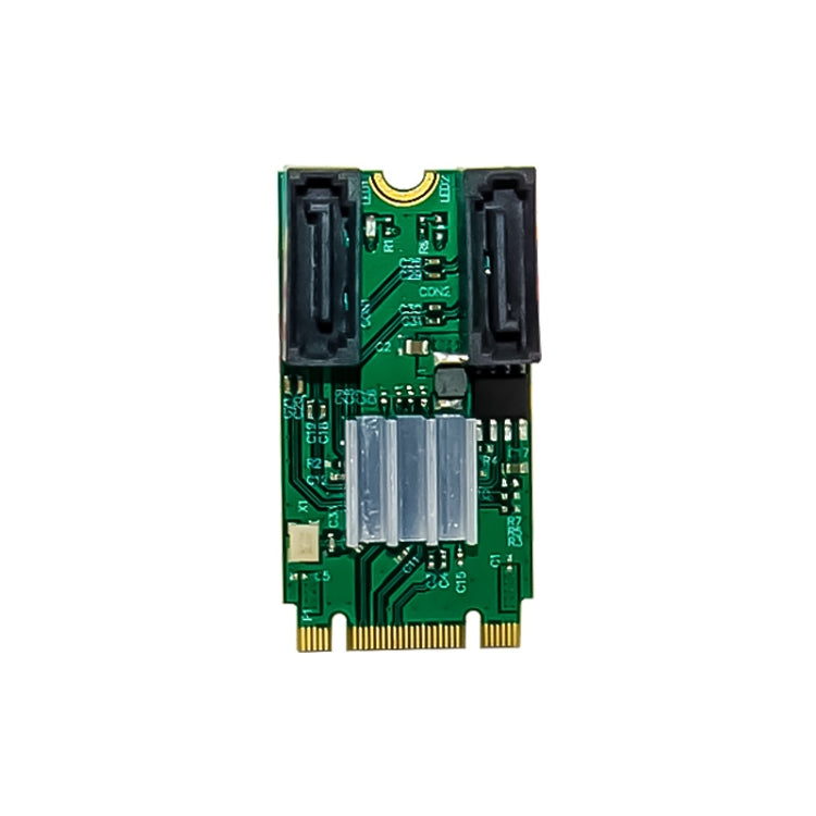 Chiave PCIe B+M ST551 da 6 Gbps a scheda SATA 3.0 a 2 porte Adattatore da M.2 a doppio SATA, ST551