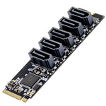 Adattatore per scheda di espansione disco rigido SATA3.0 ST532 M.2 NGFF a 5 porte Disponibile, 5 Ports