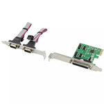 Scheda combinata seriale parallela PCI Express ST317 2S1P con 16550 UART, ST317