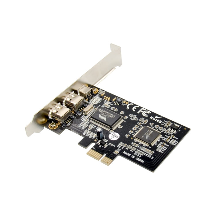 Scheda di acquisizione video ST21 PCI-E X1 FireWire VT6308 1394A 2+1, ST21