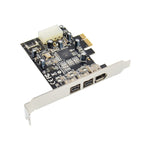 Scheda ST23 PCI Express a 3 porte Firewire 1394B e 1394A PCIe 1.1 x1, ST23