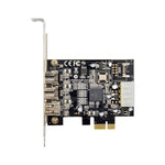 Scheda ST23 PCI Express a 3 porte Firewire 1394B e 1394A PCIe 1.1 x1, ST23