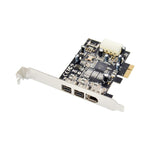 Scheda ST23 PCI Express a 3 porte Firewire 1394B e 1394A PCIe 1.1 x1, ST23