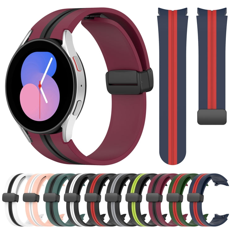 Cinturino pieghevole in silicone con chiusura magnetica, For Samsung Galaxy Watch 5 44mm, For Samsung Galaxy Watch 5 40mm