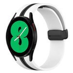 Cinturino pieghevole in silicone con chiusura magnetica, For Samsung Galaxy Watch 4 44mm, For Samsung Galaxy Watch 4 40mm