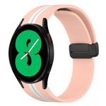 Cinturino pieghevole in silicone con chiusura magnetica, For Samsung Galaxy Watch 4 44mm, For Samsung Galaxy Watch 4 40mm