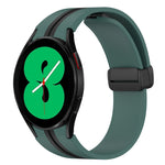 Cinturino pieghevole in silicone con chiusura magnetica, For Samsung Galaxy Watch 4 44mm, For Samsung Galaxy Watch 4 40mm