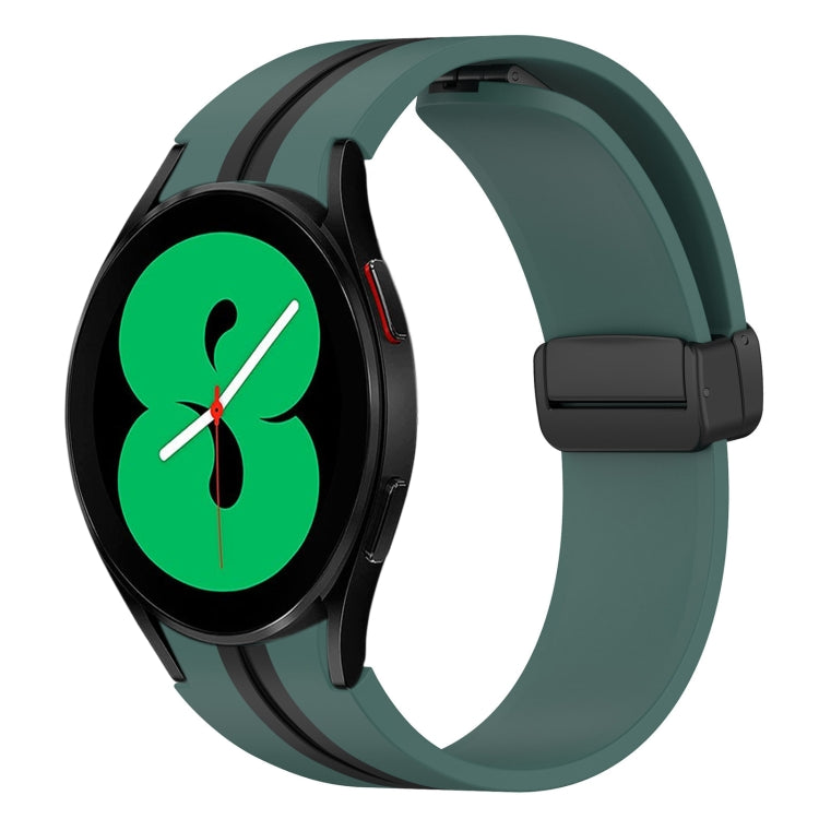 Cinturino pieghevole in silicone con chiusura magnetica, For Samsung Galaxy Watch 4 44mm, For Samsung Galaxy Watch 4 40mm