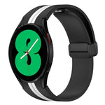 Cinturino pieghevole in silicone con chiusura magnetica, For Samsung Galaxy Watch 4 44mm, For Samsung Galaxy Watch 4 40mm
