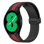 Cinturino pieghevole in silicone con chiusura magnetica, For Samsung Galaxy Watch 4 44mm, For Samsung Galaxy Watch 4 40mm