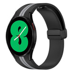 Cinturino pieghevole in silicone con chiusura magnetica, For Samsung Galaxy Watch 4 44mm, For Samsung Galaxy Watch 4 40mm