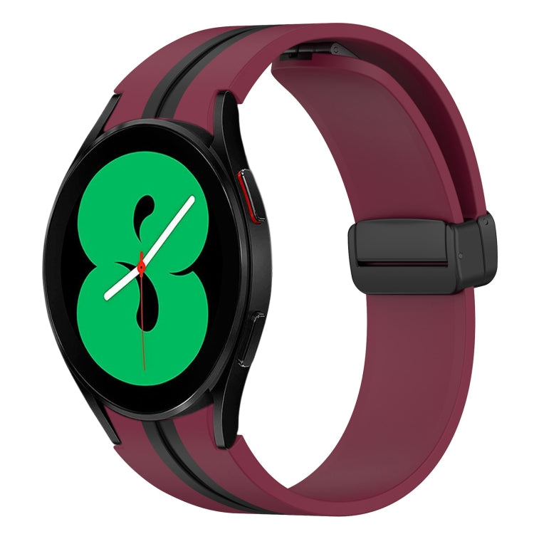 Cinturino pieghevole in silicone con chiusura magnetica, For Samsung Galaxy Watch 4 44mm, For Samsung Galaxy Watch 4 40mm