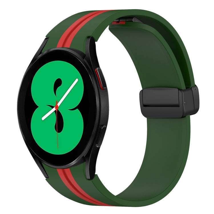 Cinturino pieghevole in silicone con chiusura magnetica, For Samsung Galaxy Watch 4 44mm, For Samsung Galaxy Watch 4 40mm