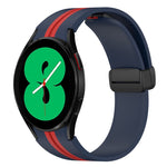 Cinturino pieghevole in silicone con chiusura magnetica, For Samsung Galaxy Watch 4 44mm, For Samsung Galaxy Watch 4 40mm