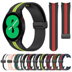 Cinturino pieghevole in silicone con chiusura magnetica, For Samsung Galaxy Watch 4 44mm, For Samsung Galaxy Watch 4 40mm