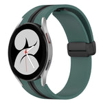 Cinturino pieghevole in silicone con chiusura magnetica, For Samsung Galaxy Watch 4 44mm, For Samsung Galaxy Watch 4 40mm