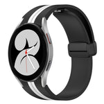 Cinturino pieghevole in silicone con chiusura magnetica, For Samsung Galaxy Watch 4 44mm, For Samsung Galaxy Watch 4 40mm