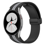 Cinturino pieghevole in silicone con chiusura magnetica, For Samsung Galaxy Watch 4 44mm, For Samsung Galaxy Watch 4 40mm