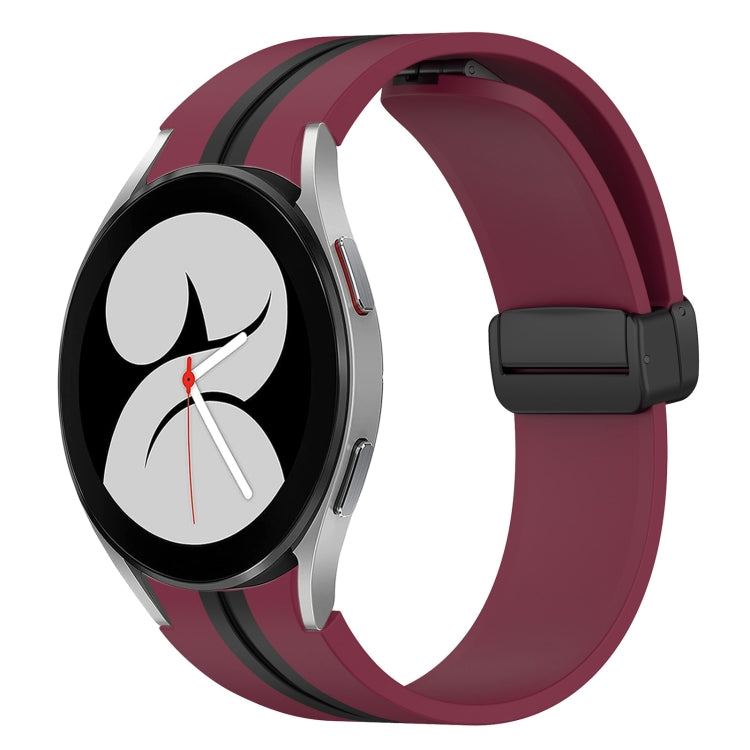 Cinturino pieghevole in silicone con chiusura magnetica, For Samsung Galaxy Watch 4 44mm, For Samsung Galaxy Watch 4 40mm