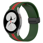 Cinturino pieghevole in silicone con chiusura magnetica, For Samsung Galaxy Watch 4 44mm, For Samsung Galaxy Watch 4 40mm