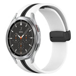 Cinturino pieghevole in silicone con chiusura magnetica, For Samsung Galaxy Watch 4 Classic 46mm, For Samsung Galaxy Watch 4 Classic 42mm