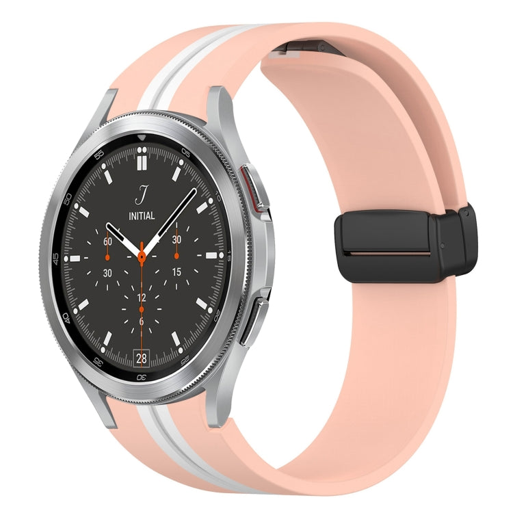 Cinturino pieghevole in silicone con chiusura magnetica, For Samsung Galaxy Watch 4 Classic 46mm, For Samsung Galaxy Watch 4 Classic 42mm