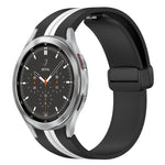 Cinturino pieghevole in silicone con chiusura magnetica, For Samsung Galaxy Watch 4 Classic 46mm, For Samsung Galaxy Watch 4 Classic 42mm