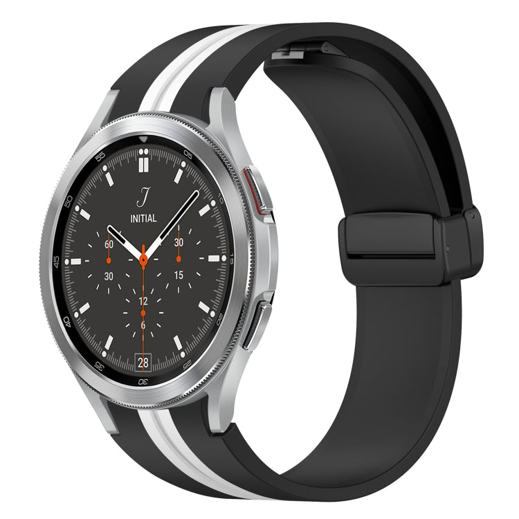 Cinturino pieghevole in silicone con chiusura magnetica, For Samsung Galaxy Watch 4 Classic 46mm, For Samsung Galaxy Watch 4 Classic 42mm