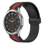 Cinturino pieghevole in silicone con chiusura magnetica, For Samsung Galaxy Watch 4 Classic 46mm, For Samsung Galaxy Watch 4 Classic 42mm