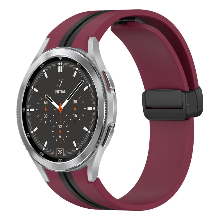Cinturino pieghevole in silicone con chiusura magnetica, For Samsung Galaxy Watch 4 Classic 46mm, For Samsung Galaxy Watch 4 Classic 42mm