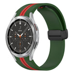 Cinturino pieghevole in silicone con chiusura magnetica, For Samsung Galaxy Watch 4 Classic 46mm, For Samsung Galaxy Watch 4 Classic 42mm