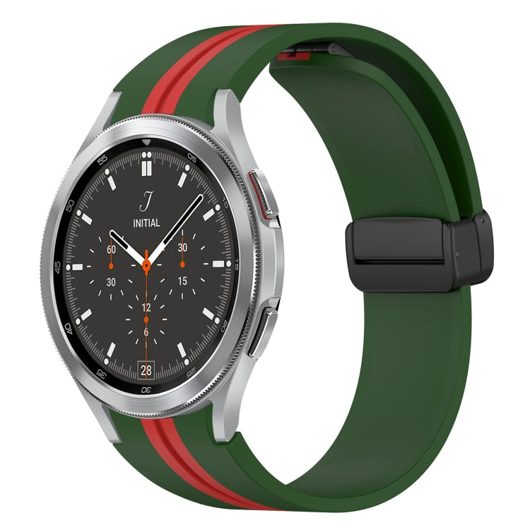 Cinturino pieghevole in silicone con chiusura magnetica, For Samsung Galaxy Watch 4 Classic 46mm, For Samsung Galaxy Watch 4 Classic 42mm