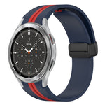 Cinturino pieghevole in silicone con chiusura magnetica, For Samsung Galaxy Watch 4 Classic 46mm, For Samsung Galaxy Watch 4 Classic 42mm