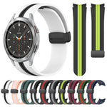 Cinturino pieghevole in silicone con chiusura magnetica, For Samsung Galaxy Watch 4 Classic 46mm, For Samsung Galaxy Watch 4 Classic 42mm