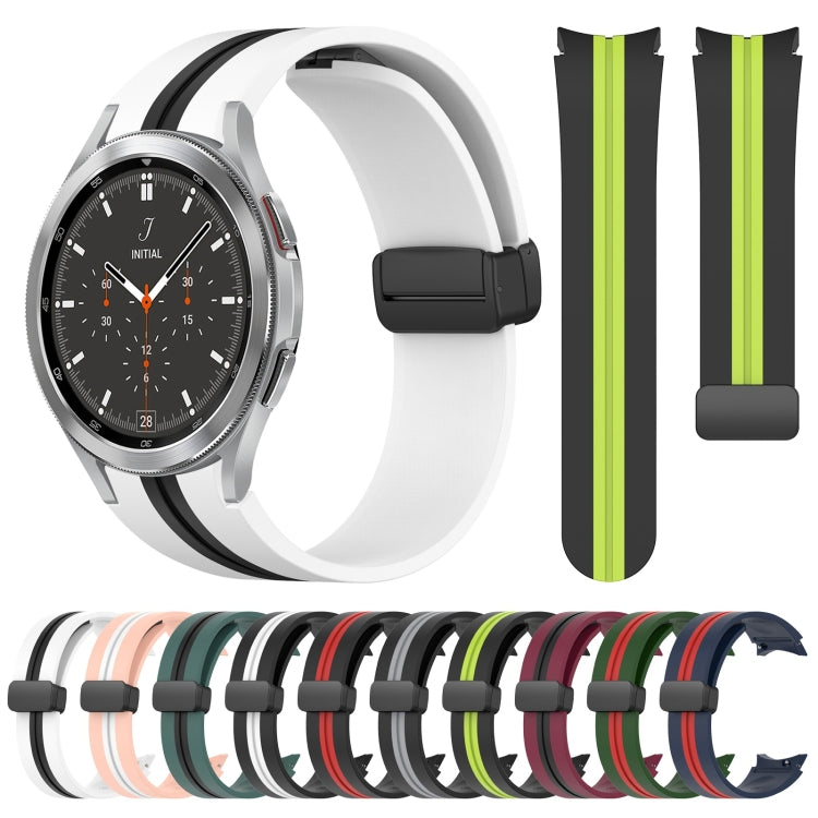 Cinturino pieghevole in silicone con chiusura magnetica, For Samsung Galaxy Watch 4 Classic 46mm, For Samsung Galaxy Watch 4 Classic 42mm