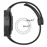 Cinturino pieghevole in silicone con chiusura magnetica, For Samsung Galaxy Watch 4 Classic 46mm, For Samsung Galaxy Watch 4 Classic 42mm