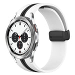 Cinturino pieghevole in silicone con chiusura magnetica, For Samsung Galaxy Watch 4 Classic 46mm, For Samsung Galaxy Watch 4 Classic 42mm