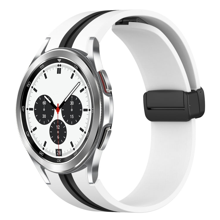 Cinturino pieghevole in silicone con chiusura magnetica, For Samsung Galaxy Watch 4 Classic 46mm, For Samsung Galaxy Watch 4 Classic 42mm