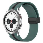 Cinturino pieghevole in silicone con chiusura magnetica, For Samsung Galaxy Watch 4 Classic 46mm, For Samsung Galaxy Watch 4 Classic 42mm