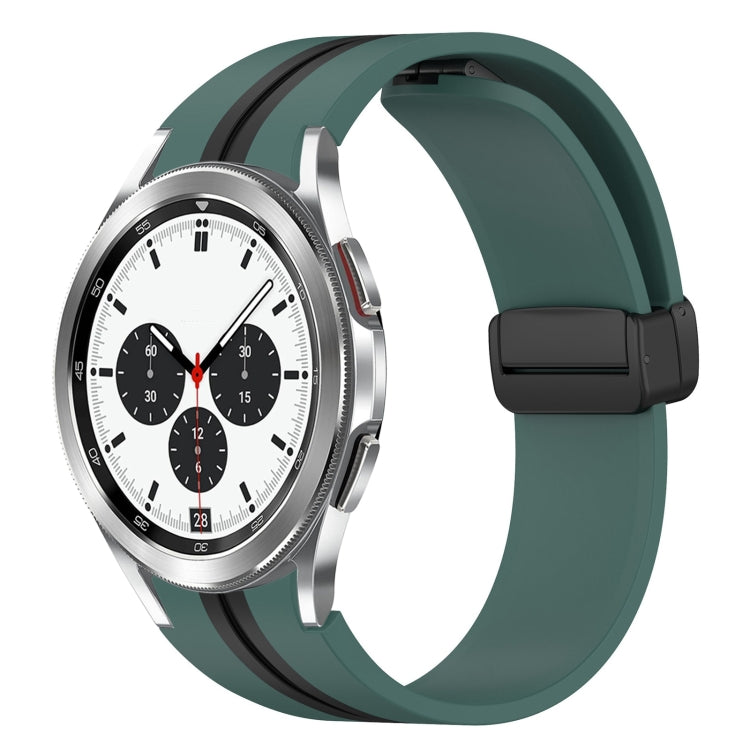 Cinturino pieghevole in silicone con chiusura magnetica, For Samsung Galaxy Watch 4 Classic 46mm, For Samsung Galaxy Watch 4 Classic 42mm