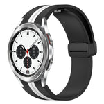 Cinturino pieghevole in silicone con chiusura magnetica, For Samsung Galaxy Watch 4 Classic 46mm, For Samsung Galaxy Watch 4 Classic 42mm