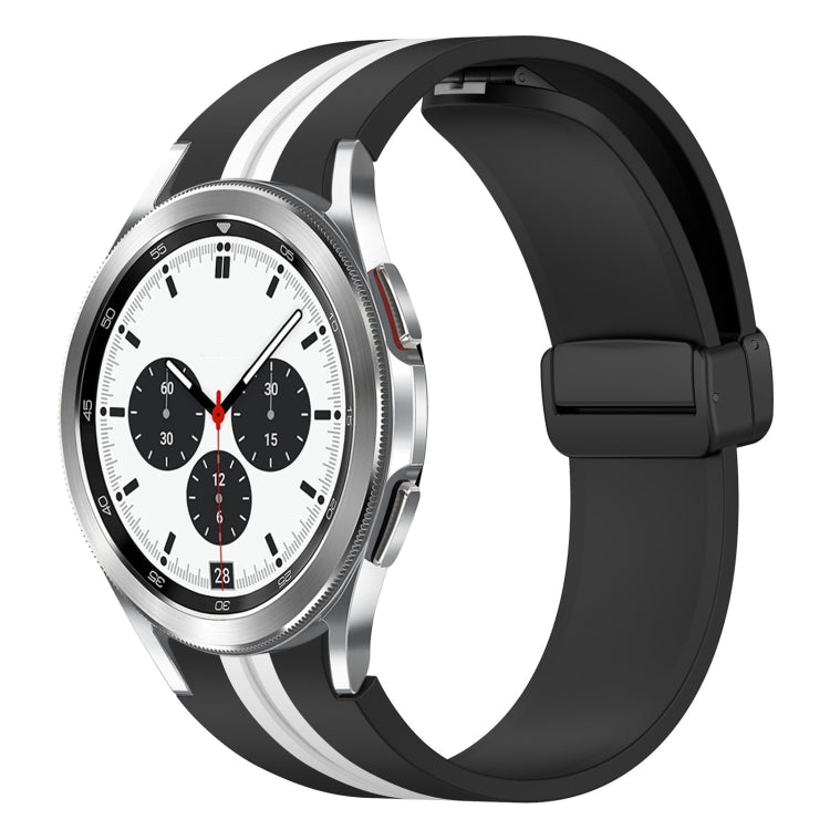 Cinturino pieghevole in silicone con chiusura magnetica, For Samsung Galaxy Watch 4 Classic 46mm, For Samsung Galaxy Watch 4 Classic 42mm