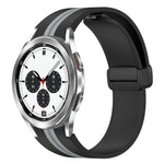 Cinturino pieghevole in silicone con chiusura magnetica, For Samsung Galaxy Watch 4 Classic 46mm, For Samsung Galaxy Watch 4 Classic 42mm
