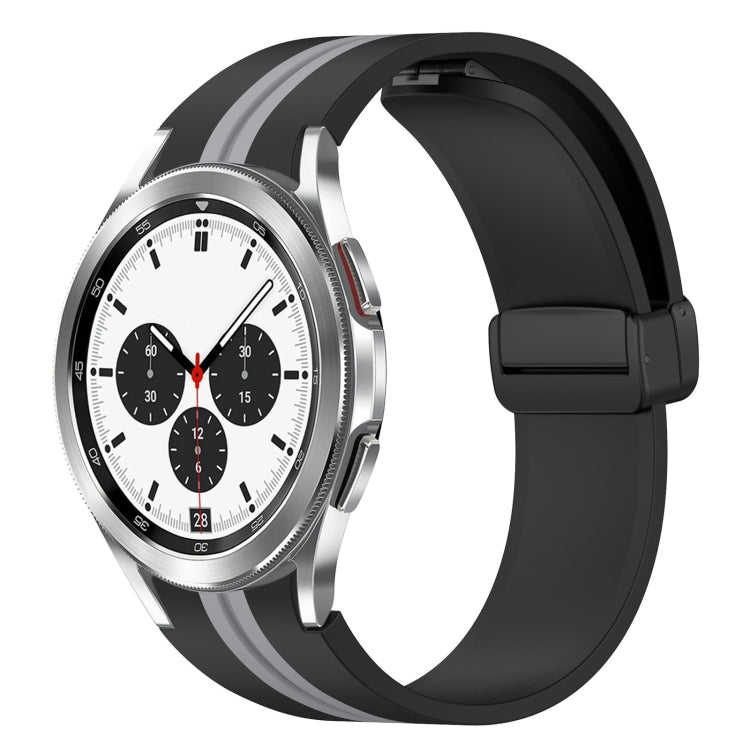 Cinturino pieghevole in silicone con chiusura magnetica, For Samsung Galaxy Watch 4 Classic 46mm, For Samsung Galaxy Watch 4 Classic 42mm