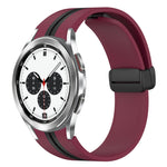 Cinturino pieghevole in silicone con chiusura magnetica, For Samsung Galaxy Watch 4 Classic 46mm, For Samsung Galaxy Watch 4 Classic 42mm