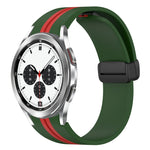 Cinturino pieghevole in silicone con chiusura magnetica, For Samsung Galaxy Watch 4 Classic 46mm, For Samsung Galaxy Watch 4 Classic 42mm